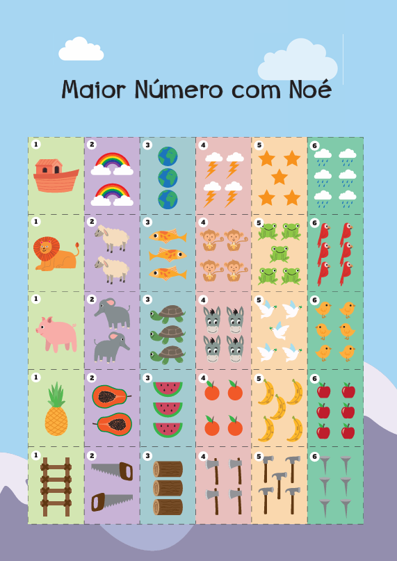 Material Maior Número com Noé